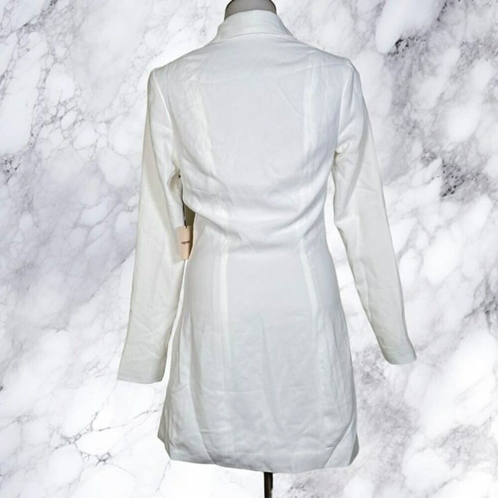 Superdown Armida Button Blazer Dress - Ivory - Picture 7 of 12